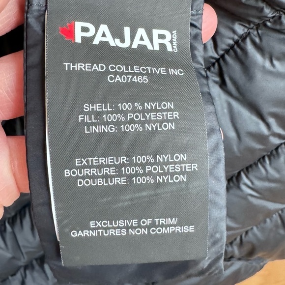 PAJAR Zip Up Black Coat With Hoodie in XS size - Picture 9 of 17